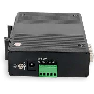 AddOn Industrial Managed 10/100/1000BASE-Tx (RJ-45) X4 to 2 Open SFP Port Media Converte