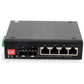 AddOn Industrial Managed 10/100/1000BASE-Tx (RJ-45) X4 to 2 Open SFP Port Media Converte
