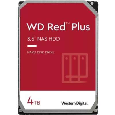 Western Digital WD RED PLUS SATA 4TB NAS Hard Disk Drive 5400RPM 3.5