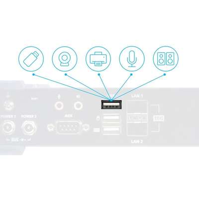 ATEN 5K Displayport KVM Over IP Receiver W 10GB Network Fiber