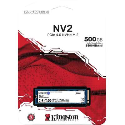 Kingston Technology 500G NV2 M.2 2280 PCIE 4.0 NVMe SSD