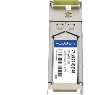 Addon MSA and TAA Compliant 1000BASE-BX SFP Transceiver (MMF, 1550NMTX/1310NMRX