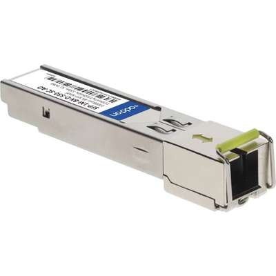 Addon MSA and TAA Compliant 1000BASE-BX SFP Transceiver (MMF, 1550NMTX/1310NMRX