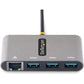 StarTech.com 3 Port USBC Hub Ethernet USBA 5GBPS Geth Bus-Power