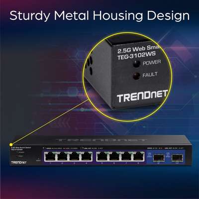 TRENDnet 10-Port Multi-Gig Web Smart Switch