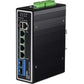 TRENDnet 6-Port Industrial Gigabit L2+ Managed PoE++ DIN-Rail Switch