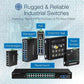TRENDnet 6-Port Industrial Gigabit L2+ Managed PoE++ DIN-Rail Switch