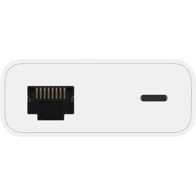 Belkin LTG to Ethernet Adapter Plus Power White