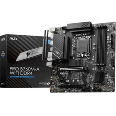 MSI Pro B760M-A WiFi DDR4 Gaming Desktop Motherboard