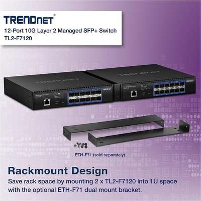 TRENDnet 12-Port 10G Layer 2 Managed SFP+ Switch