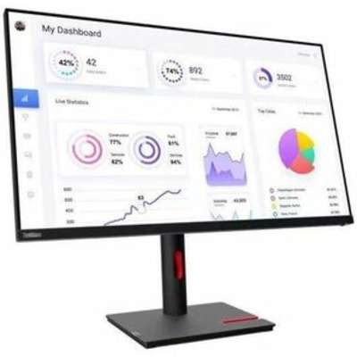 Lenovo 31.5 4K Monitor with USB Type-C;RJ45 for Stable Connection;Support MC60 and MS30FOR