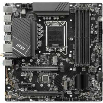 MSI MB Pro B760M-A WiFi B760 SOCKET1700 MAX128GB DDR5 PCIE MATX