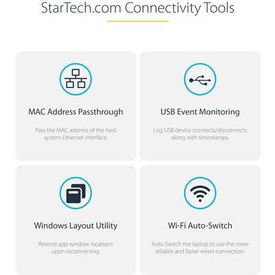 StarTech.com Dual-Laptop USB-C KVM Docking Station - KVM Switch Dock