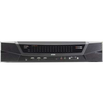 ATEN 8REMOTE& 1LOCALU Shared 64 Port CAT5 FHD IP KVM W Virtual Media