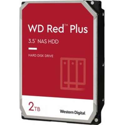 Western Digital 2TB WD Red Plus NAS Hard Drive 3.5-inch