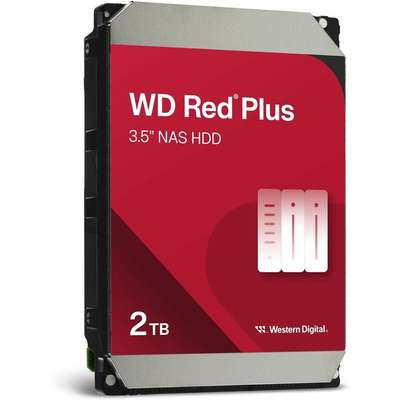 Western Digital 2TB WD Red Plus NAS Hard Drive 3.5-inch