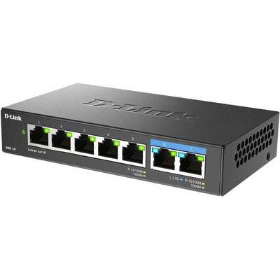 D-Link Systems 7-Port Gigabit Unmanaged Switch Incl 2 x 2.5G Multigigabit Ports