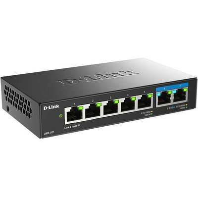 D-Link Systems 7-Port Gigabit Unmanaged Switch Incl 2 x 2.5G Multigigabit Ports