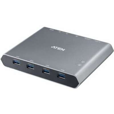 ATEN 2 Port USB-C Sharing Switch with  Power Pass Through