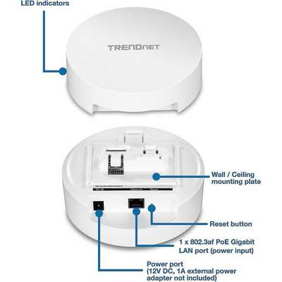 TRENDnet AC1300 Dual Band PoE Indoor Wireless Access Point