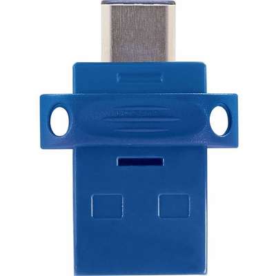 Verbatim 128GB USB Flash Drive Store N Go Dual USB-C Blue