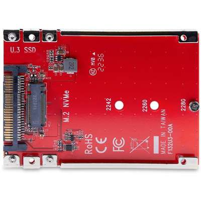 StarTech.com M.2 to U.3 Adapter/Converter - M2 NVMe SSD to 2.5 inch U.3