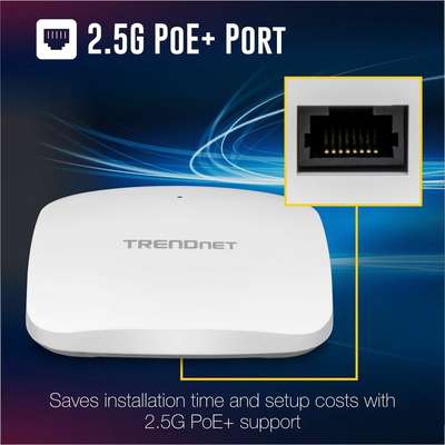 TRENDnet AX3000 Dual Band WiFi 6 PoE+ Access Point
