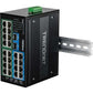 TRENDnet 26P Hardened Industrial Switch Switch Gigabit PoE+ DIN-Rail