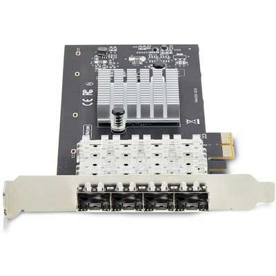 StarTech.com 4-Port Gbe SFP Network Card Fiber Optic Gigabit NIC/Controller