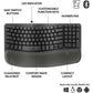 Logitech Wave Keys for Business - Graphite - Brown Box