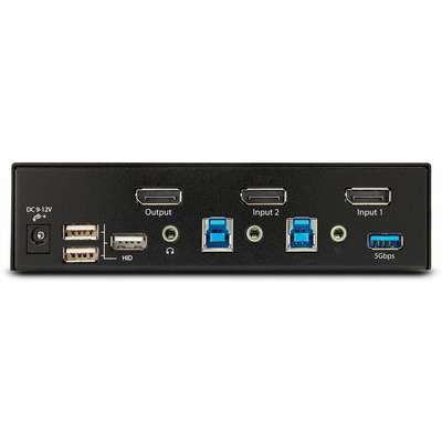 StarTech.com 2-Port Displayport KVM Switch - 8K 60HZ Hotkeys TAA Compliant