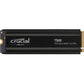 Micron Crucial T500 1TB PCIE GEN4 NVMe M.2 SSD with Heatsink
