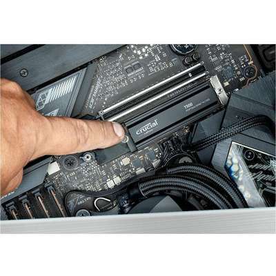 Micron Crucial T500 1TB PCIE GEN4 NVMe M.2 SSD with Heatsink