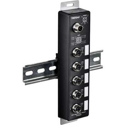 TRENDnet M12 GIG PoE+ Railway Switch