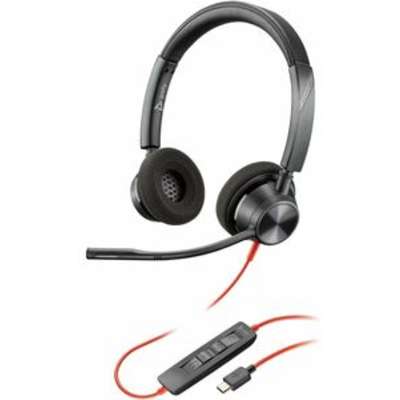 HP Poly Blackwire 3320 Stereo USB-C Headset +USB-C/A Adapter