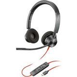 HP Blackwire 3320 Stereo Microsoft Teams Certified USB-C Headset +USB-C/A Adapter