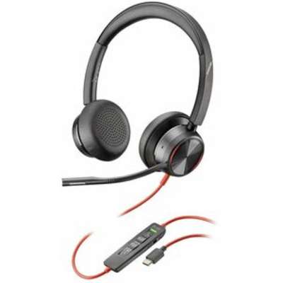 HP Blackwire 8225 Stereo Microsoft Teams Certified USB-C Headset +USB-C/A Adapter