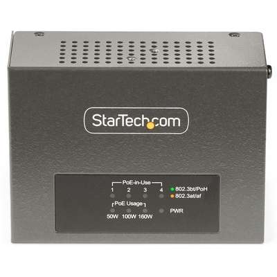 StarTech.com 4-Port PoE+/PoE++ Injector - Multi-Gigabit 5/2.5G Ethernet