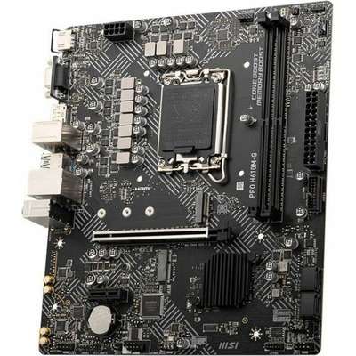 MSI PRO H610M-G Desktop Motherboard, Intel H610 Chipset, Socket LGA-1700, Micro ATX