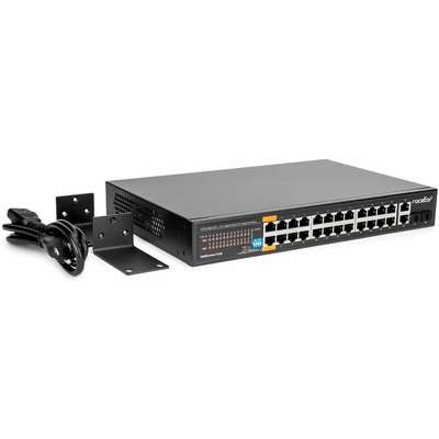 Rocstor Solidconnect SC28 28-Port Unmanaged Ethernet Switch - TAA