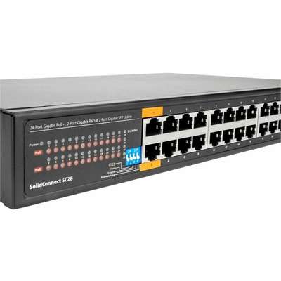 Rocstor Solidconnect SC28 28-Port Unmanaged Ethernet Switch - TAA