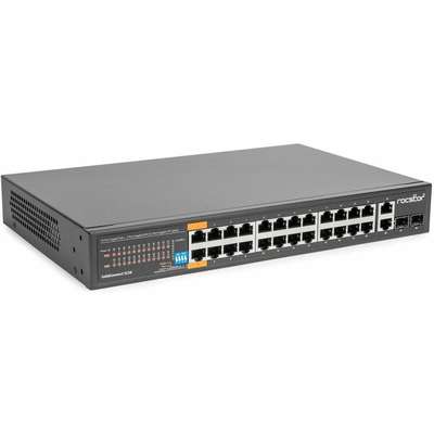 Rocstor Solidconnect SC28 28-Port Unmanaged Ethernet Switch - TAA