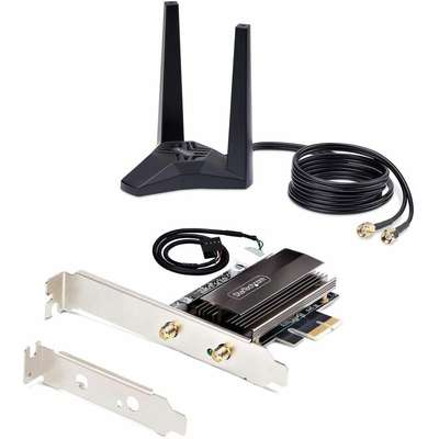 StarTech.com WiFi 6E PCIE Network Card Tri-Band Wireless Ethernet Adapter