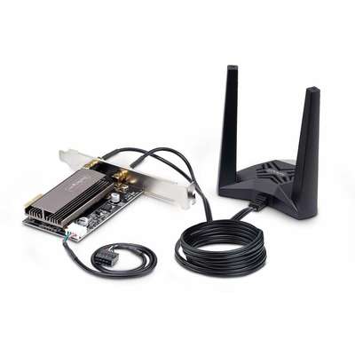 StarTech.com WiFi 6E PCIE Network Card Tri-Band Wireless Ethernet Adapter