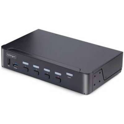 StarTech.com 4-Port Displayport KVM Switch - 8K 60HZ Hotkeys TAA Compliant