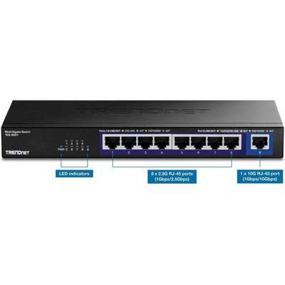 TRENDnet 9-Port Multi-GIG Switch