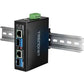 TRENDnet 2-Port Industrial SFP to Gigabit PoE++ Media Converter