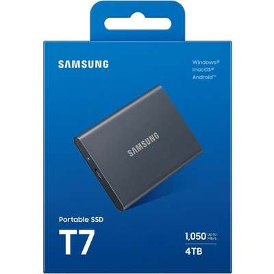 Samsung T7 Portable 4TB USB 3.2 External SSD