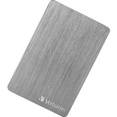 Verbatim 1TB Alu Hard Drive Slim Portable - Silver