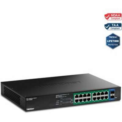 TRENDnet 18-Port Gigabit Edgesmart PoE+ Switch